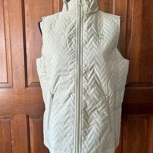 Riding Sport NWT Quilted Light Sage Zip-Up Vest